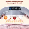 Afslanken Riem Verwarming Elektrische Taille Abdominale Stimulator Natuurlijke Bianstone Kneden Instrument Massage 230606