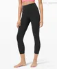 7th Lu Align Lu Seamless Yoga Capri Pants Lady Cropped Pant Sportswear High Rise Bodybuildingレギンス女性