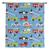 Tenda Cartoon Camion dei pompieri Ambulanza Auto Chiffon Tende trasparenti per soggiorno Camera da letto Decorazione Finestra Voiles Tulle