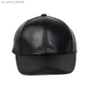 FS Высококачественные кожаные кепки PU Summer Luxury Men Men Women Baseball Cap Black Pink Snapback Hip Hop Trucker Hats Bone 2023 L230523