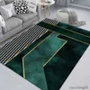 Tapis vert foncé tapis modernes pour salon tapis grande chambre décor tapis épais maison salon tapis antidérapant tapis de porte d'entrée R230607
