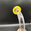 Pipe à eau en verre de 9 pouces Bong Heady Bong Incycler Jelly Fruit Candy Cream Jaune Heady Pipe Fumer Dabber Rig Recycler 14,4 mm Joint femelle avec bol régulier Perc