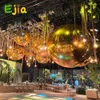 PVC Party Decoration Giant Hanging Inflatable Mirror Balloon / Inflatable Floating Mirror Ball For Advertising