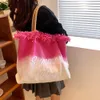 Сваливаемая пляжная сумка женщин роскошная дизайнерская контрастная цветовая сумочка.