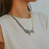 Kettingen Leuke Asymmetrische Animal Charm Ketting Zilver Kleur Kleine Hond Hanger Voor Vrouwen Meisjes Tieners Vriendinnen Sieraden