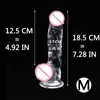 Soft Jelly Dildo Masturbateur Réaliste Pénis Orgasme Vaginal G-spot Massage Butt Plug Anal Sex Toy Ventouse Godes Cock Érotique L230518