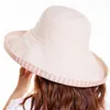 Wide Brim Hats Women's Seasons Double Sided Fisherman Bucket Hat Sun Shaded Large Brim Stripe Fashion Cap R230607