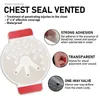 Tents and Shelters RHINO Chest Seal Prevent Puncture Wounds Dressing Pneumothorax Emergency First Aid Trauma 230607