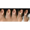 Stud Earrings Mosan Simulated Semiround Pearl Exquisite Advanced Simple Design Young Girls Jewelry For Women Fashion