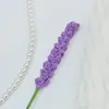 Fiori decorativi 2 pezzi Lavanda lavorata a mano all'uncinetto fatta in casa Decorazioni per la tavola per la casa Matrimonio Handcrafit Regalo Festa finta