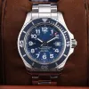 Luxury New Men's Watch Ocean Rotertable Border Black Blue Rubber rostfritt stål Sapphire Glass Automatisk mekanisk rörelse AAA Watch