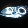 Novo 2 peças 60mm-120mm LED Anjos Círculo Farol de Carro Motocicleta Anel de Abertura Lâmpada Automóvel COB Luzes LED