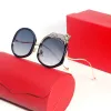 Neue Harz-Designer-Sonnenbrille für Damen, mehrfarbige Linse, Luxus-Sonnenbrille, Tier-Diamant-Metall-Spiegel-Bein-Sonnenbrille, modische, langlebige Carti-Brille CT3010 60 17 145