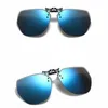 Car Sunglasses Polarized Clip Women Men Frameless UV400 Lightweight Color Change Lenses Polarized Flip-up Sun Glasses Eyewear