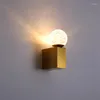 Wall Lamp Crystal Modern LED Indoor Lighting Round Diamond Light For Gallery Bedroom Balcony Black Gold Color