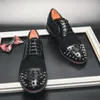 Marchi di lusso Nuovi uomini Scarpe Borchie Mocassini in pelle bovina Scarpe da lavoro casual comode classiche Scarpe da uomo in pelle con testa a punta taglia 38-48