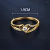 Pierścionki ślubne minimalistyczne walentynkowe serce dla kobiet zespoły Dainty układanie cienkiego pierścienia Obietnica miłośnicy zaręczyn biżuteria biżuteria