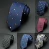 Cravatte GUSLESON 1200 Needles 6cm Mens Man Fashion Dot Cravatte Corbatas Gravata Jacquard Slim Tie Business Green For Men 230605