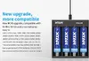 Autentico XTAR MC4S Caricabatteria intelligente universale intelligente Batterie al litio 4 slot USB Tipo C Ricarica rapida per Li-ion Ni-MH Ni-Cd 18650 21700 26650 VS VC4SL