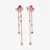 Hot Sale Designer boucles d'oreilles atmosphériques simples ventilateur rose gland designer argent exagéré vent style ancien classique bijoux de haute qualité ne perd pas de couleur