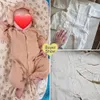 Rompers muślinowy kombinezon Baby kombinezon z długim rękawem bawełniany maluch romper dla chłopców dziewczęta solidne kolorowe jesień ubrania dziecięce Born Onesie 230606