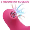 Clitoris G-spot Vibromasseur Silencieux et Fort avec 10 Modes de Vibration 5 Pulsation 3-1 Sex Toy