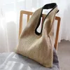 Sacs de rangement 2023 mode femmes grand sac à bandoulière en paille Boho tissé à la main fourre-tout sac à main plage pour travail voyage