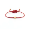 Braccialetti con ciondoli Cuore classico in acciaio inossidabile Bracciale donna Moda Corda intrecciata regolabile colorata per regalo di gioielli