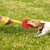Apparatuur interactieve hondenbal speelgoed grote honden bijten training trokken kussen nylon touwhandgreep huisdier kauwbal speelgoed voor behendigheidsapparatuur