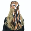 Sarongs Sciarpa di seta Donna Copricapo di lusso Quattro stagioni Sciarpa per capelli Sciarpa 9090CM Hijab Foulard Luxe Bandana Femme Foulard 230605