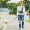 Capas para assento de carro para cães Bolsa para transporte de gatos Respirável Mão livre segura Crossbody com alça ajustável para cães médios pequenos Gatos