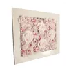 Flores Decorativas 40cmX30cm Flor Artificial Decoração de Parede Peônia Rosa Painel Branco Casamento Pano de Fundo Pavilhão Cantos Decoração Floral