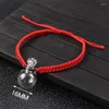 Charm Armbänder 1PC 16MM Klare befüllbare Glaskugel Schraubverschluss Handgewebte Urne Armreif Andenken Schmuck für Männer Frauen Memorial Geschenk