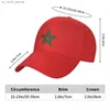 Marocko Flag Baseball Cap unisexadult marockansk stolt patriotisk justerbar pappa hatt för män kvinnor utomhus sol hattar l230523