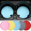 Auto 2 stks Auto Coaster Anti-Slip Siliconen Water Cup Pad Auto-interieur Fles Cup Mat Bekerhouder Pad decor Auto Accessoires