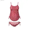 Moderskap Swimwears Sexig Maternity One Piece Swimsuit Tankinis gravida kvinnor Summer Plus Size Polka Prickar Badkläder Beachwear Graviditet Baddräkt T230607