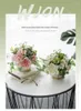 装飾的な花ヨーロッパスタイルの植木鉢セット花瓶テーブルセット装飾屋内人工屋台母のために鉢植え