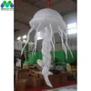 Méduse gonflable suspendue de 3 m de long avec bande de LED et ballon de décoration de boîte de nuit de scène de mariage de ventilateur intégré