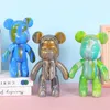 Dekorativa föremål Figurer DIY Målning Fluid Animal Bear Hand Acrylic Paint Home Decoration Doll Toy Statue Handikraft Gift 230607