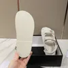 Дизайнерские дизайнерские сандалии кожаные платформы Slippers Women Ccity Slide Classic Flip-Flops Summer SDGD