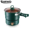Multicookers 110v/220v Electric Split Cooking Pot Foldable Multicooker Frying Pan Hotpot Steamer Rice Cooker Soup Maker Water Boiler Travel