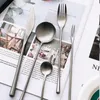 Servis uppsättningar ins biff kniv och gaffel vintage gammal rostfritt stål västra bordsartiklar efterrätt sked snöflinga silver frostad