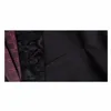 Herenpakken 2023 Modemerk Slim Fit Zwarte Jas Broek Formele Jurk Mannen Pak Unieke Geborduurde Bruidegom Smoking Bespoke Plus size