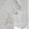 Curtain Cotton Embroidery Countryside Window White Cafe Decorative Door Cupboard Half