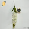 Decorative Flowers 80cm Hyacinth Artificial Violet Flower Branch With Leaf Silk Delphinium Plant Wedding HomeTable Floral Arrangement