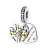 925 Pandora Takıları İçin Gümüş Otantik Boncuk Bilezikler Boncuklar Çiçek Ağacı Elma Kolye DIY Takılar Sıcak