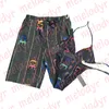 Paar Badmode Sexy Bikini Set Zomervakantie Dames Heren Strandbadpak Brief Print Zwembroek