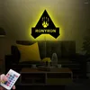 Настенная лампа персонализированный неоновый знак геймер LED ved usb vooden funny domt decor custom Game username Light Light 24 игры