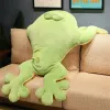 130 cm géant grande grenouille en peluche peluche peluches grenouilles jeter oreiller coussin décor à la maison enfants cadeau d'anniversaire pour garçon grand oeil