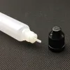 50pcs Soft PE 30ml Pen Shape Plastic Bottle With Colorful Cap E-Liquid Long Slim Empty Dropper Vail 1SBB